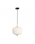 Obrázok pre Italux Olmeto PND-28798A-1-GD-WH závesné svietidlo 1xE27 zlatá