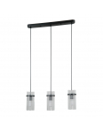 Obrázok pre Italux Merto PND-40930-3B-BK závesné svietidlo 3xE14 40W