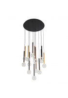 Obrázok pre Závesné svietidlo Italux Alinos PND-24019-14A-BK LED 58W 3000K 4400lm