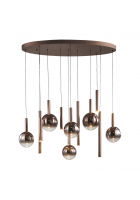 Obrázok pre Zavesné svietidlo Italux Camino PND-24038-12B-COPP LED 60W 3000K 2469lm