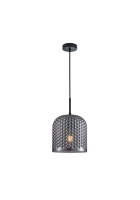 Obrázok pre Italux Renti PND-25205-1L-BK-SG závesné svietidlo 1xE27 čierna,dymová