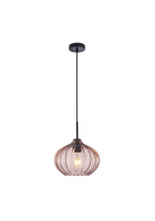 Obrázok pre Italux Pansol PND-2940-1S-BK-CF závesné svietidlo 1xE27 40W