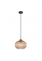 Obrázok pre Italux Pansol PND-2940-1S-BRO-AMB závesné svietidlo 1xE27 40W