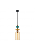 Obrázok pre Italux Busco PND-30263-1C-BRO-AMB závesné svietidlo E27 40W