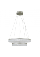 Obrázok pre Italux Pantal PND-34533-2L-SILV závesné svietidlo LED 36W 3600lm 3000K/4000K/6000K