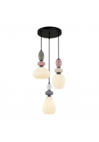 Obrázok pre Italux Altra PND-36787-3-BK-WH závesné svietidlo 3xE27 40W