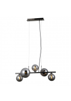 Obrázok pre Závesné svietidlo Italux Canello PND-406007-5A-BCR  5xG9 čierna chrómová,dymov