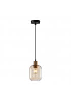 Obrázok pre Italux Norlis PND-54738A-1-BRO-AMB závesné svietidlo E27 40W