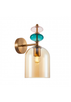 Obrázok pre Italux Busco WL-30263-1B-BRO-AMB nástenné svietidlo E27 40W