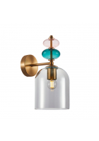 Obrázok pre Italux Busco WL-30263-1B-BRO-SG nástenné svietidlo E27 40W