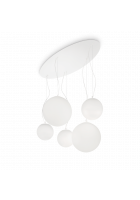 Obrázok pre Závesné svietidlo Ideal lux 043562 MAPA BIANCO SP5 5xE27 60W