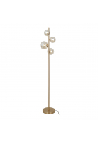 Obrázok pre Stojanové svietidlo Italux Canello FL-406007-4-HBR zlatá,jantár