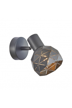 Obrázok pre Italux Harley SPL-3480-1-GR-GD nástenné svietidlo 1xE14