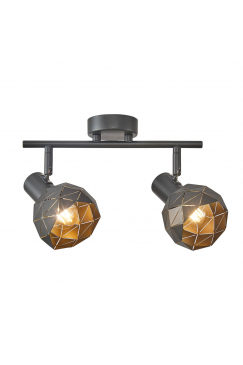 Obrázok pre Italux Harley SPL-3480-2-GR-GD stropné svietidlo 2xE14 40W