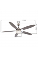Obrázok pre Globo 0308 AZURA Stropný ventilátor 1xE14, max. 60W 230V