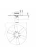 Obrázok pre GLOBO 0307W UGO Stropný ventilátor 1xE27, max. 60W