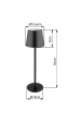 Obrázok pre GLOBO 58438G VANNIE Nabíjateľná stolová lampa LED 3W